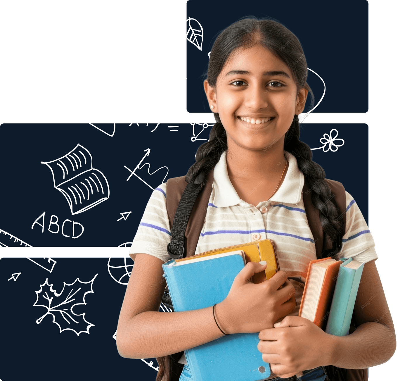 Student using a home tuition app